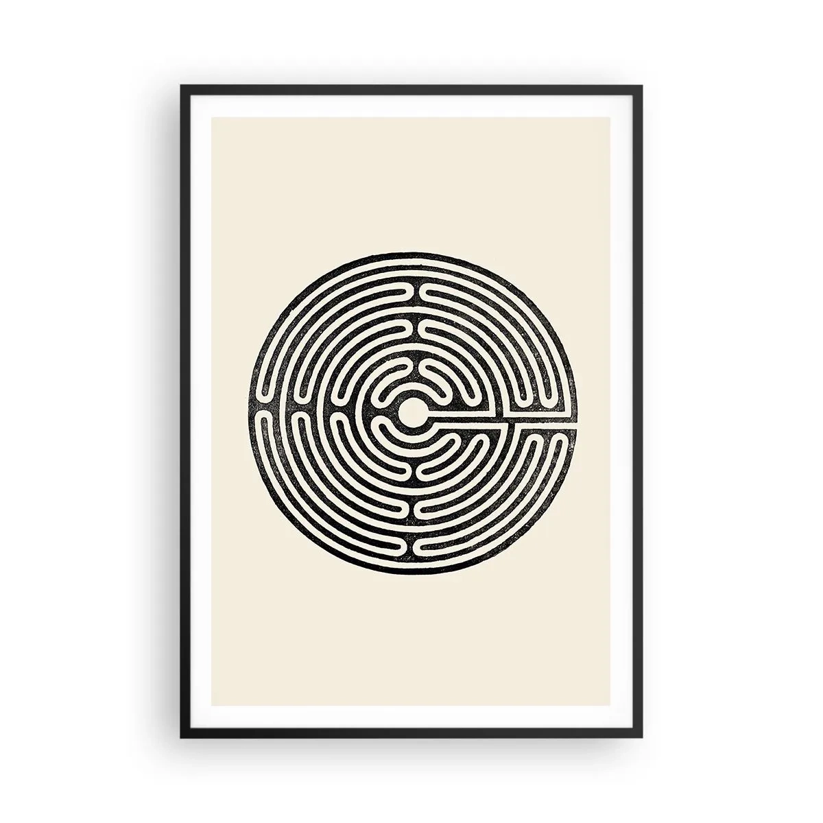 Poster in einem schwarzem Rahmen - Geheimnisvolle Ordnung - 70x100 cm