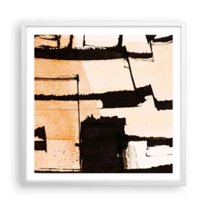 Poster in einem weißen Rahmen - Also doch Ordnung - 60x60 cm