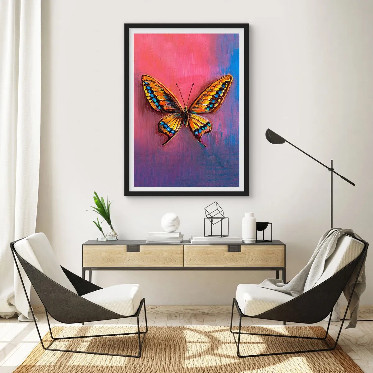 Poster in einem schwarzem Rahmen - Ein Juwel der Natur - 40x50 cm