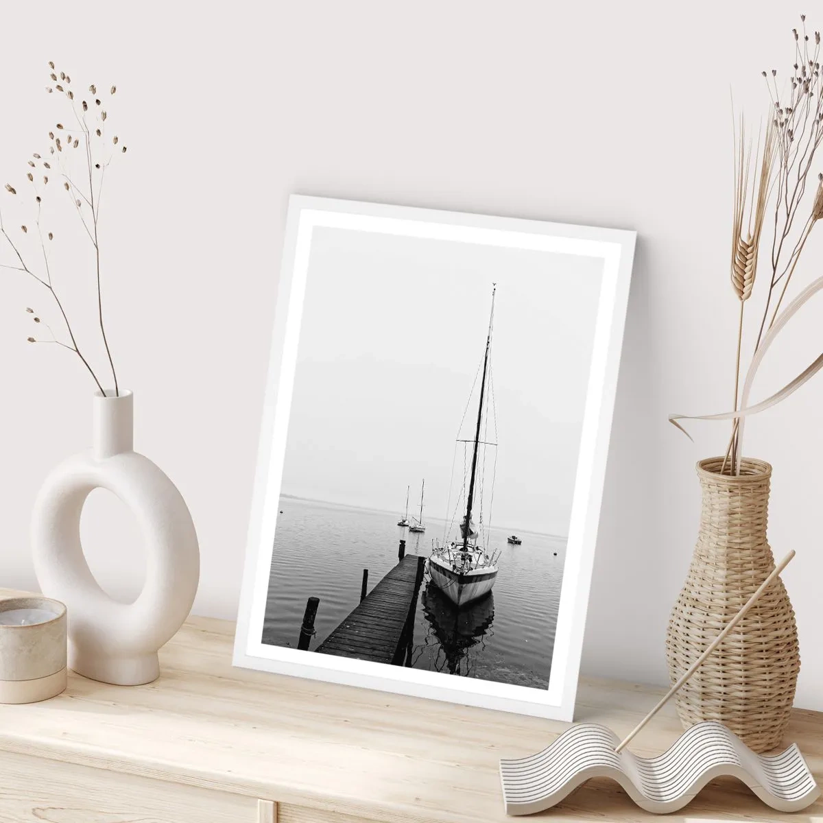 Poster in einem weißen Rahmen - Bereit zu gehen - 70x100 cm