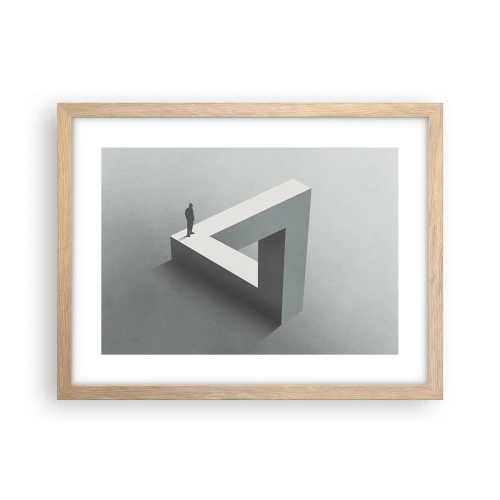Poster in einem Rahmen aus heller Eiche - Es ist also doch möglich - 40x30 cm