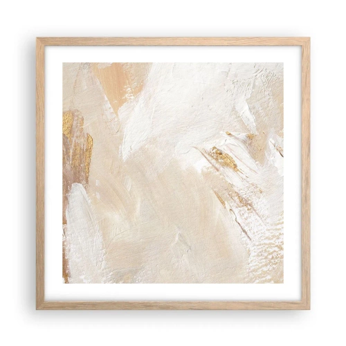 Poster in einem Rahmen aus heller Eiche - Pastellkomposition - 50x50 cm