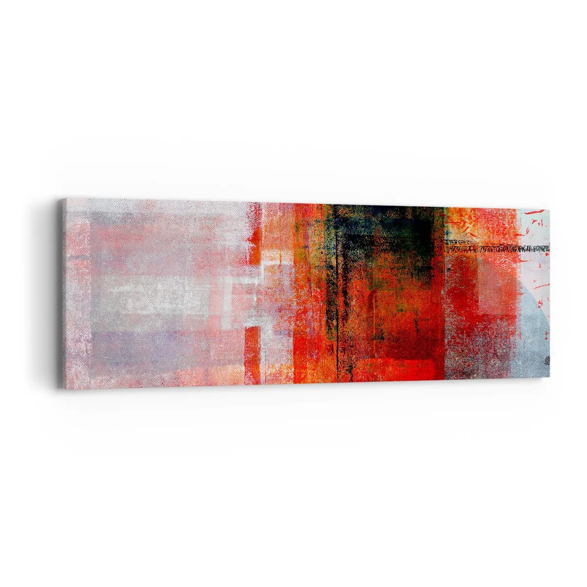 Bild auf Leinwand - Leinwandbild - Komposition leuchtet - 90x30 cm