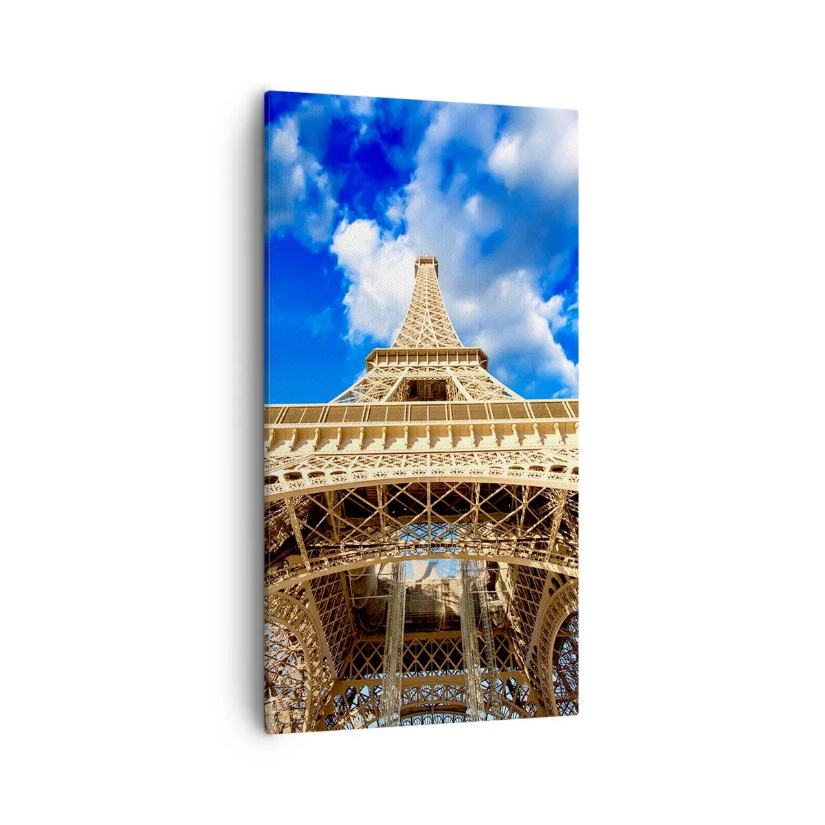 Bild auf Leinwand - Leinwandbild - In den Himmel und in die Wolken gehen - 55x100 cm