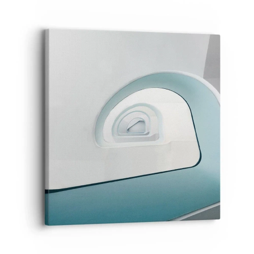 Bild auf Leinwand - Leinwandbild - Bis zum Ende des Blaus - 30x30 cm