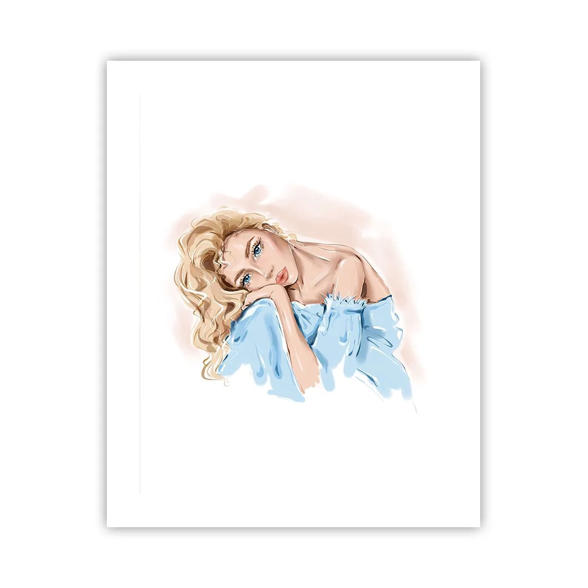Poster - Verträumt im Blau - 40x50 cm