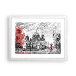 Poster in einem weißen Rahmen - Berliner Treffen - 40x30 cm