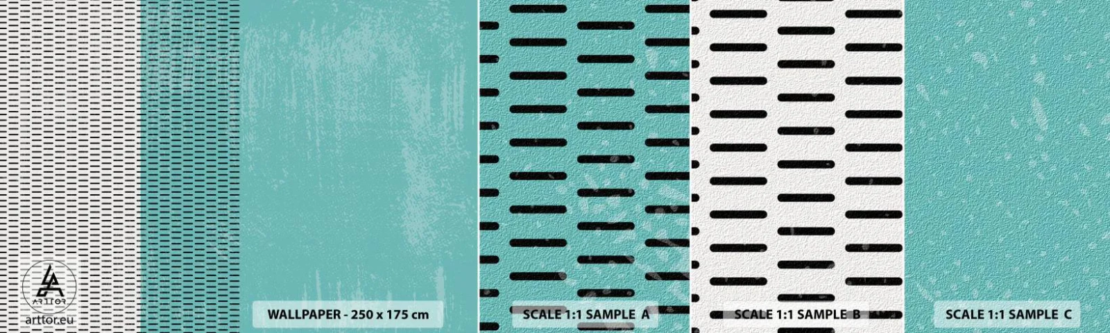 Fototapetenmuster Standard Eco - Eine ausgewogene Komposition - Abstraktion, Grafik, Stück - 100x30 cm
