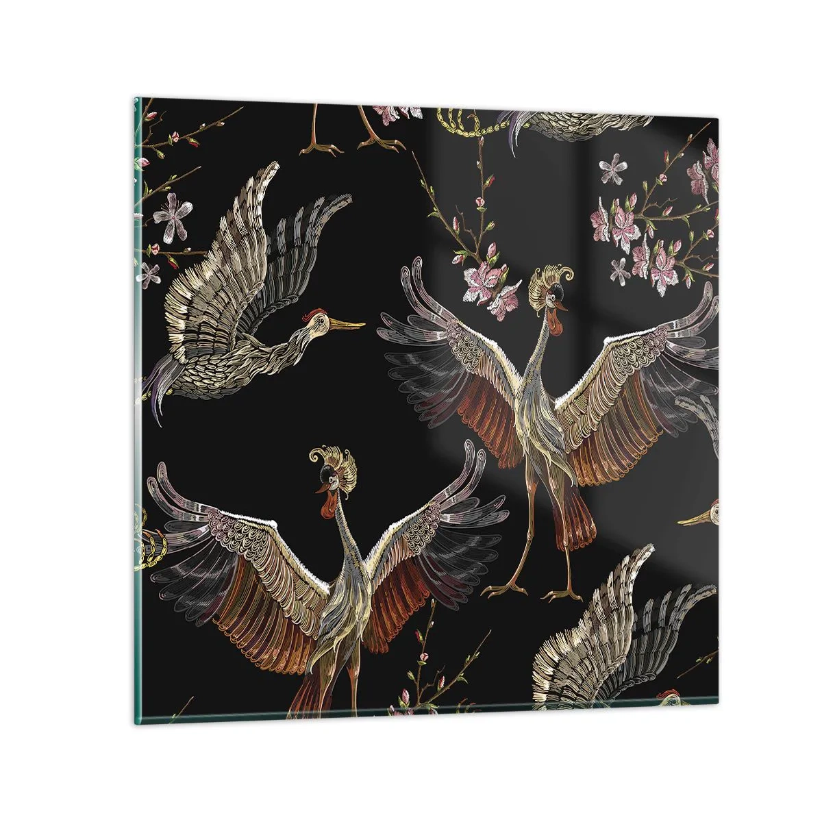 Glasbild - Bild auf glas - Märchenvogel - 60x60 cm