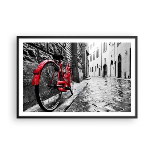 Poster in einem schwarzem Rahmen - Wahre Schönheit wird nicht alt - 91x61 cm