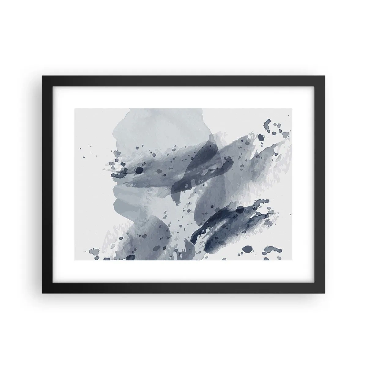 Poster in einem schwarzem Rahmen - Eine Studie über die Natur des Wassers - 40x30 cm