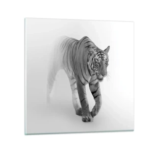 Glasbild - Bild auf glas - Im Nebel gelauert - 60x60 cm