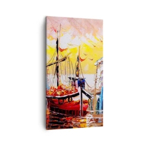 Bild auf Leinwand - Leinwandbild - Glückliche Rückkehr - 45x80 cm