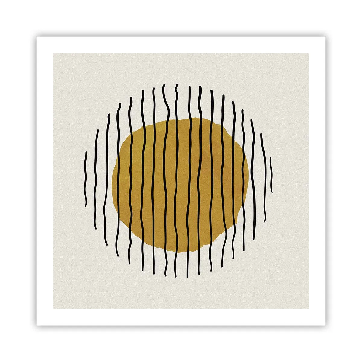 Poster - Abstraktion, die vor Hitze zittert - 60x60 cm