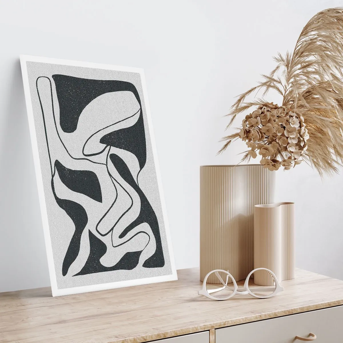 Poster - Abstraktes Spiel im Labyrinth - 30x40 cm