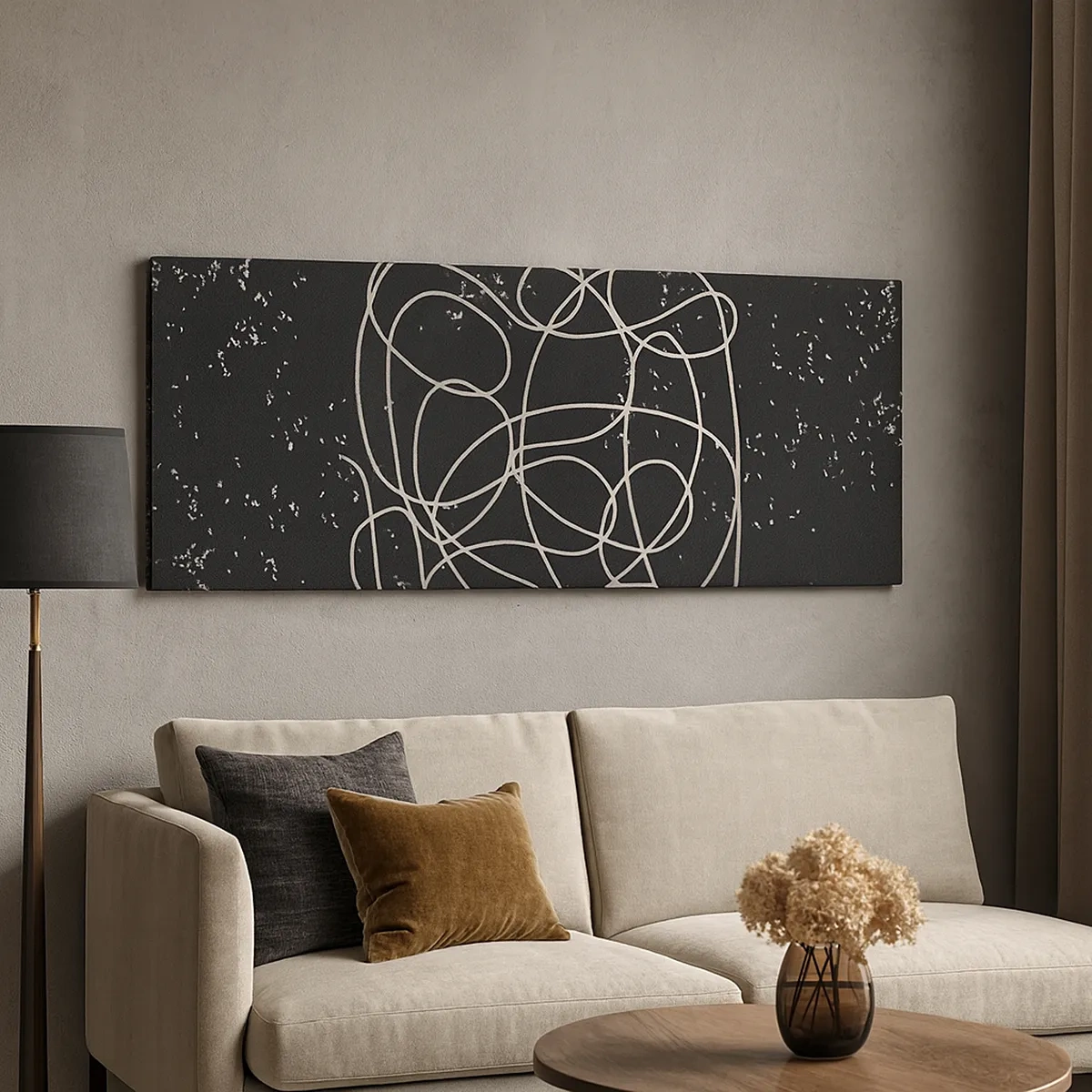 Bild auf Leinwand - Leinwandbild - Wandernde, umherschweifende Gedanken - 30x30 cm