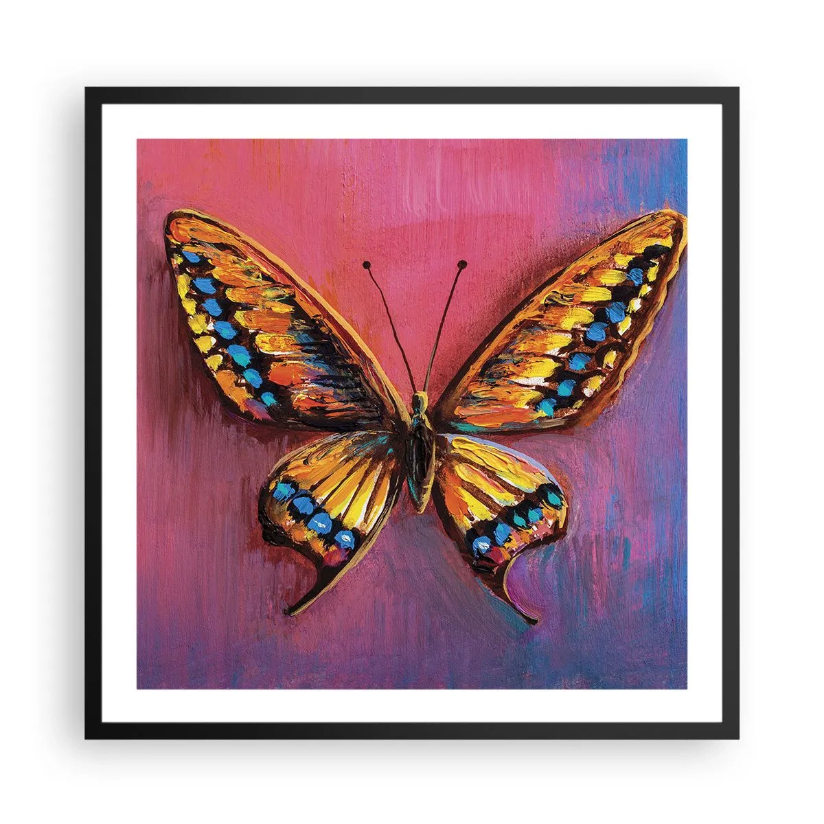 Poster in einem schwarzem Rahmen - Ein Juwel der Natur - 60x60 cm