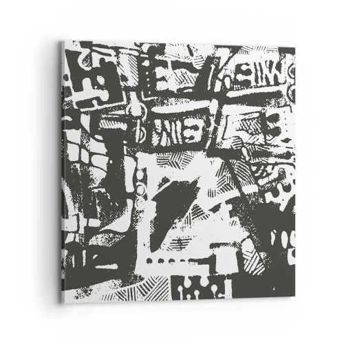 Bild auf Leinwand - Leinwandbild - Ordnung oder Chaos? - 70x70 cm