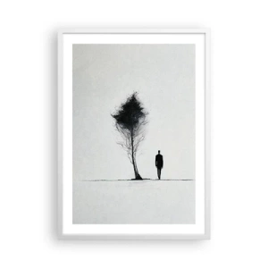 Poster in einem weißen Rahmen - Wir wandern alle - 50x70 cm