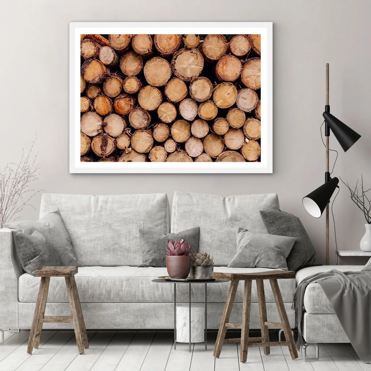 Poster in einem weißen Rahmen - Ein neuer Anfang - 70x50 cm