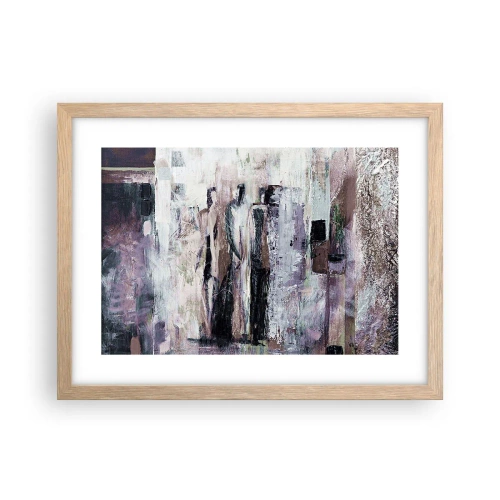 Poster in einem Rahmen aus heller Eiche - Die geheimnisvolle Drei - 40x30 cm