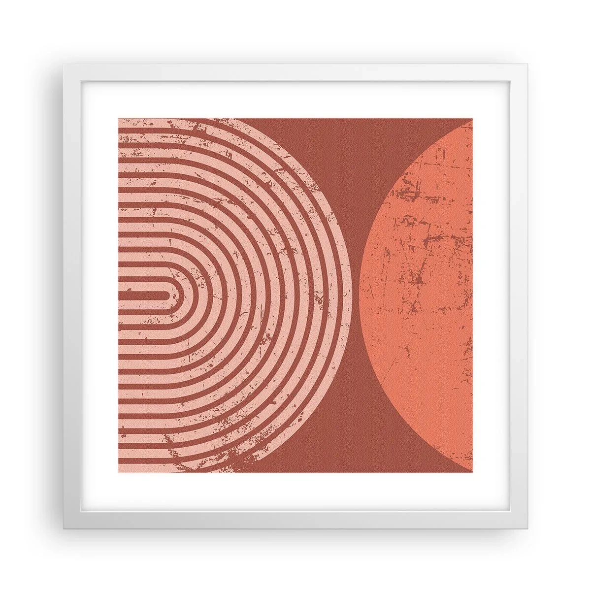 Poster in einem weißen Rahmen - Enge Beziehung - 40x40 cm