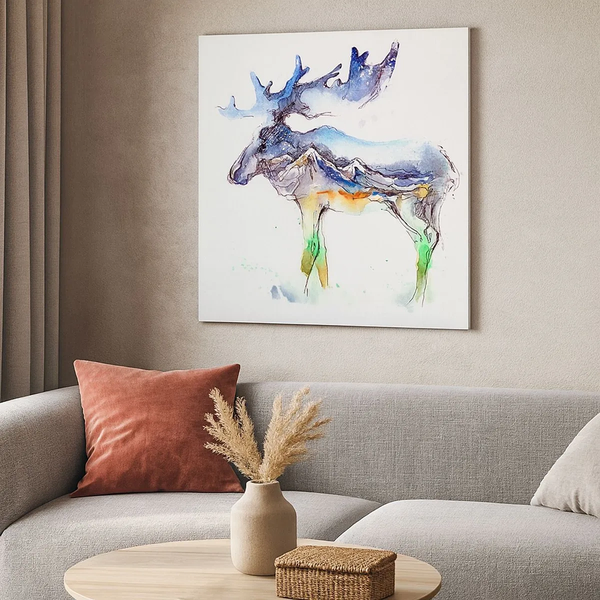 Bild auf Leinwand - Leinwandbild - Der Held eines Wintermärchens - 30x30 cm