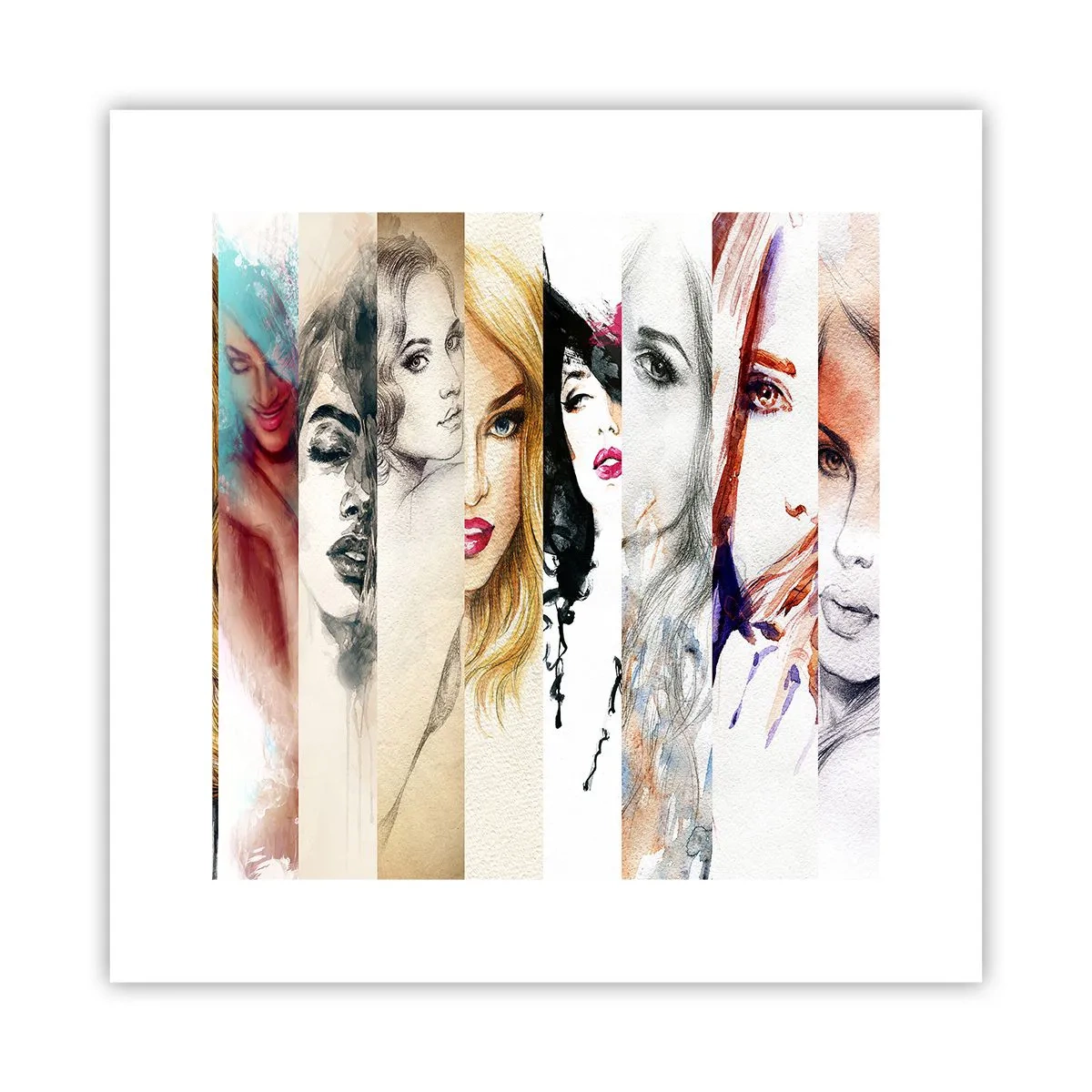 Poster - Und es ist immer DU - 30x30 cm