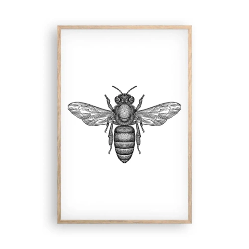 Poster in einem Rahmen aus heller Eiche - Insektenporträt - 61x91 cm