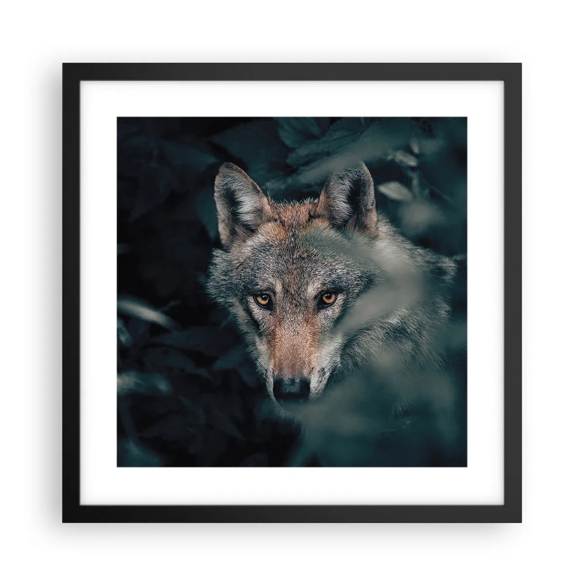 Poster in einem schwarzem Rahmen - Jäger - 40x40 cm