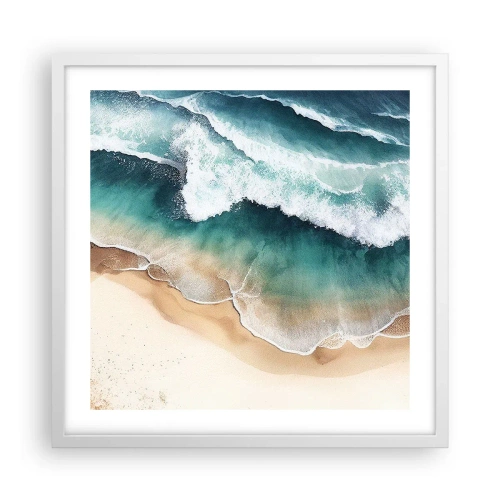 Poster in einem weißen Rahmen - Das ewige Treffen - 50x50 cm