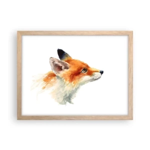 Poster in einem Rahmen aus heller Eiche - Man kann nie vorsichtig genug sein - 40x30 cm