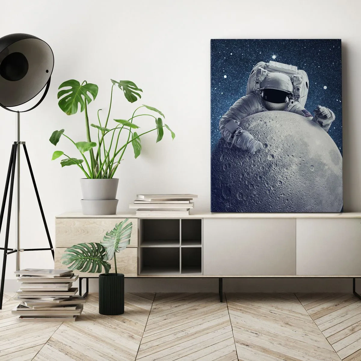 Bild auf Leinwand - Leinwandbild - Weltraumjoker - 45x80 cm
