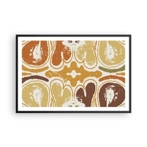 Poster in einem schwarzem Rahmen - Sentimentale Abstraktion - 91x61 cm