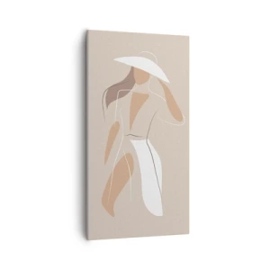 Bild auf Leinwand - Leinwandbild - Mode macht Spaß - 55x100 cm