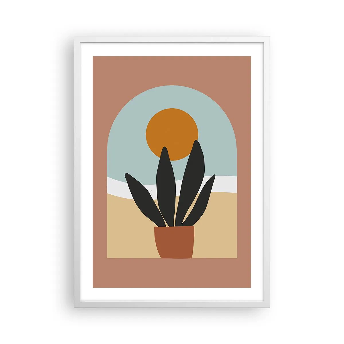 Poster in einem weißen Rahmen - Kleine Freuden - 50x70 cm