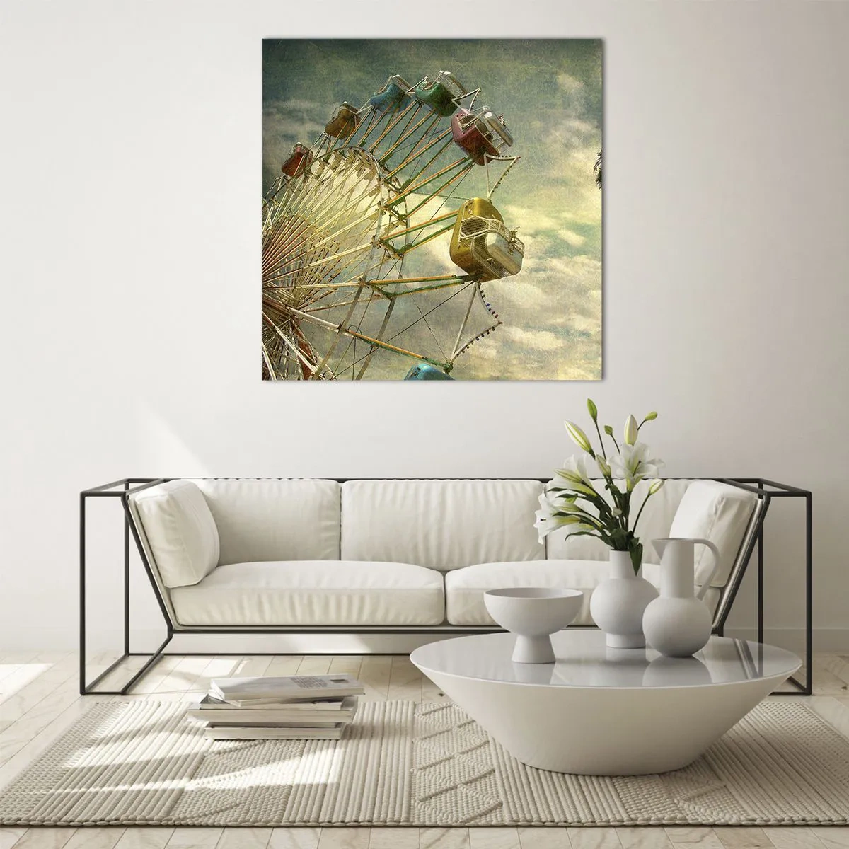 Glasbild - Bild auf glas - Es wird Spaß geben ... - 40x40 cm