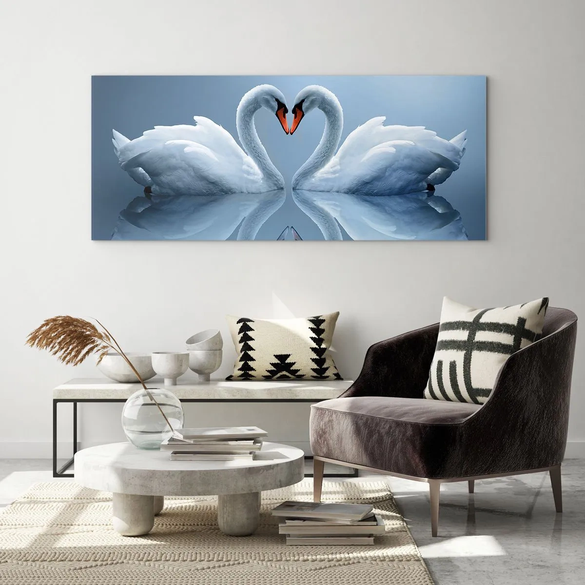 Glasbild - Bild auf glas - Zeit für die Liebe - 90x30 cm