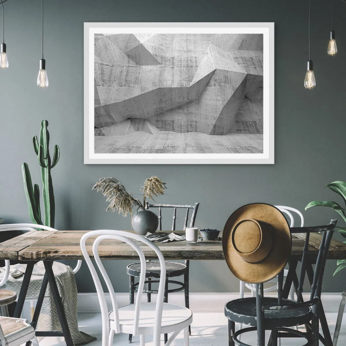 Poster in einem weißen Rahmen - Eine echte Herausforderung - 40x30 cm