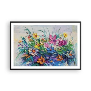 Poster in einem schwarzem Rahmen - Überhaupt kein Stillleben - 91x61 cm