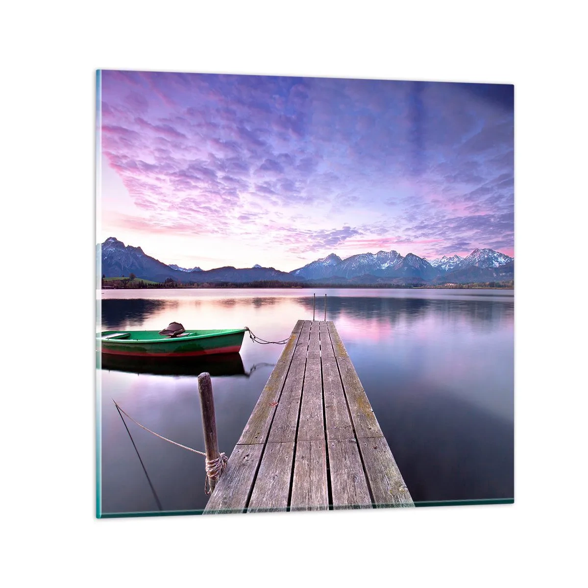Glasbild - Bild auf glas - Freundliche Stille - 30x30 cm