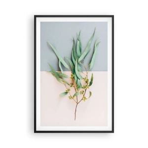Poster in einem schwarzem Rahmen - Pastellige Subtilität - 61x91 cm