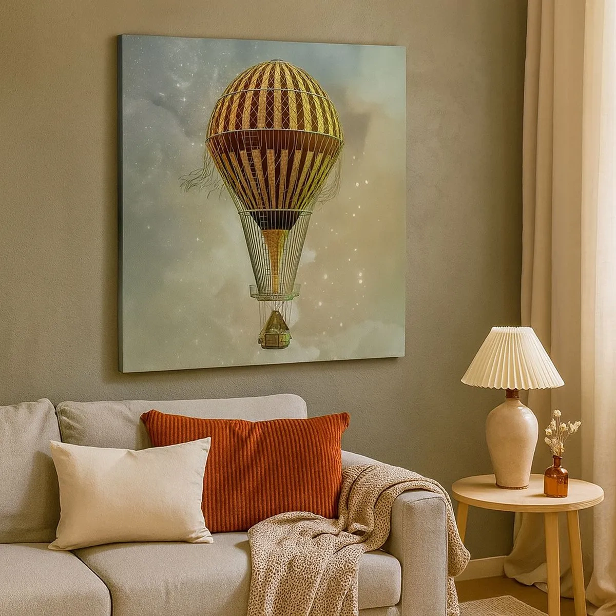 Bild auf Leinwand - Leinwandbild - Pionierflüge - 30x30 cm