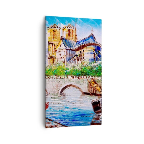 Bild auf Leinwand - Leinwandbild - Ihre Zeit vergeht nie - 45x80 cm