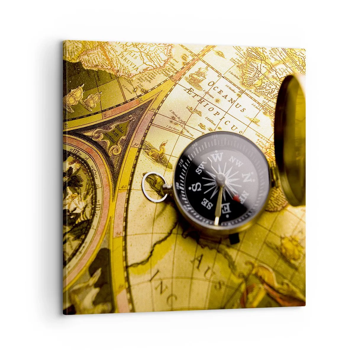 Bild auf Leinwand - Leinwandbild - Oder vielleicht bis ans Ende der Welt? - 60x60 cm