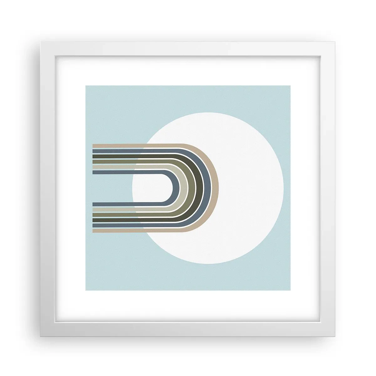 Poster in einem weißen Rahmen - Unwiderstehliche Anziehungskraft - 30x30 cm