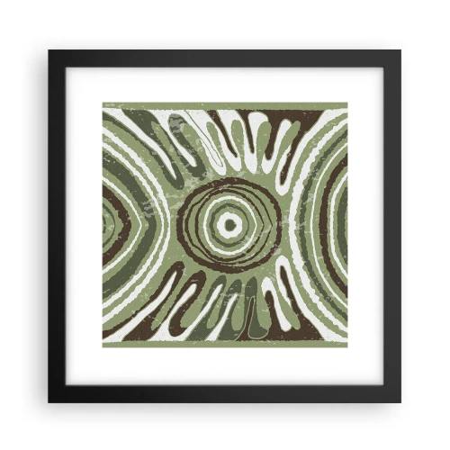 Poster in einem schwarzem Rahmen - Explosion von Emotionen - 30x30 cm