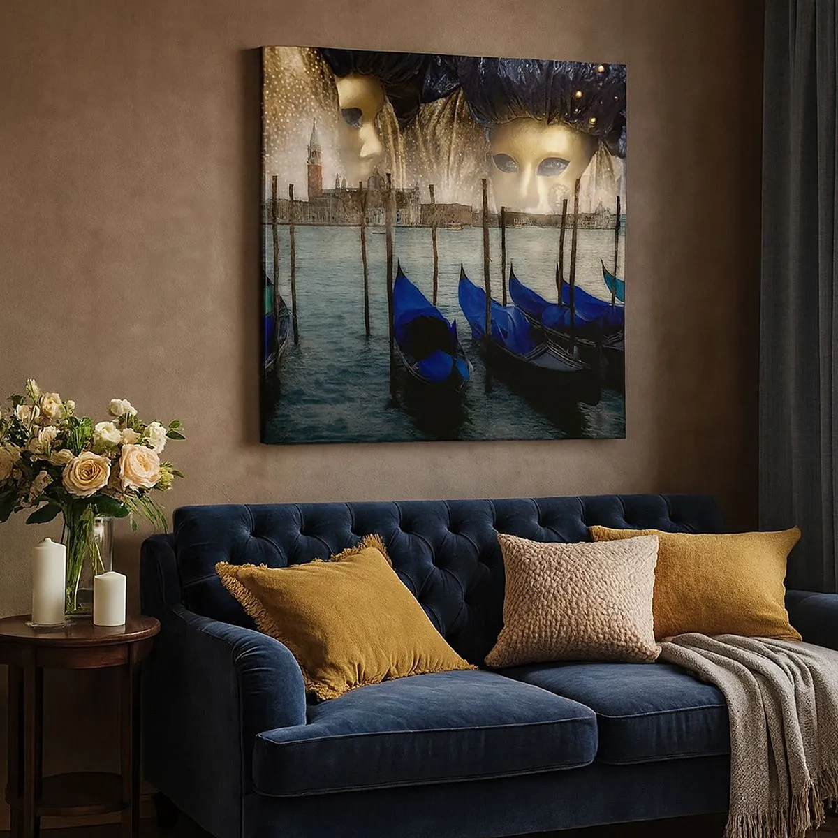 Bild auf Leinwand - Leinwandbild - Es ist Zeit, den Karneval zu starten - 30x30 cm