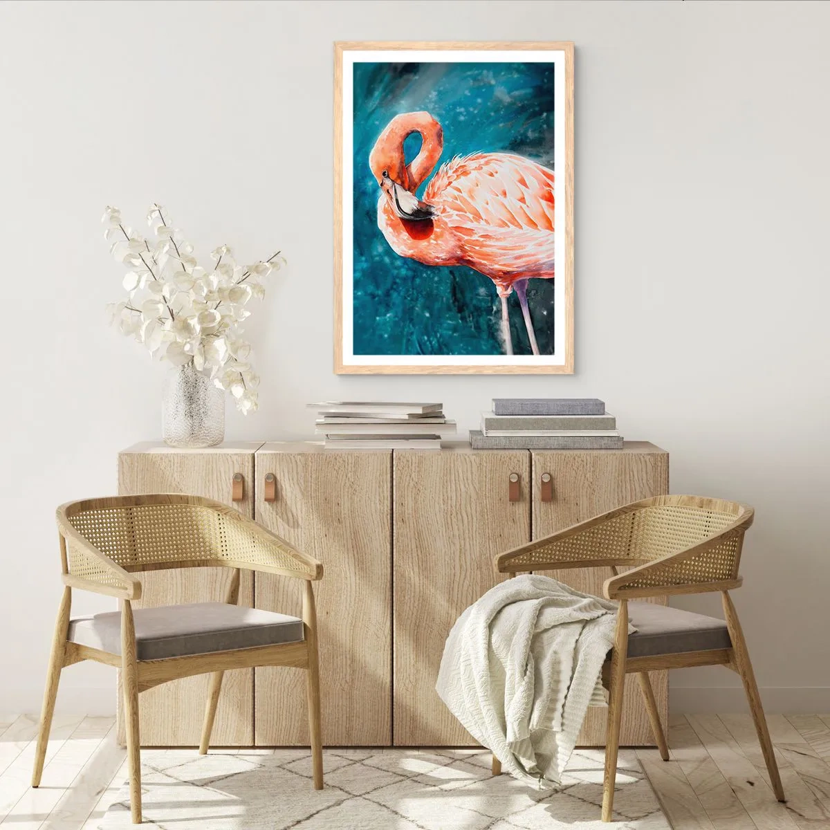 Poster in einem Rahmen aus heller Eiche - Von Natur aus dekorativ - 50x70 cm