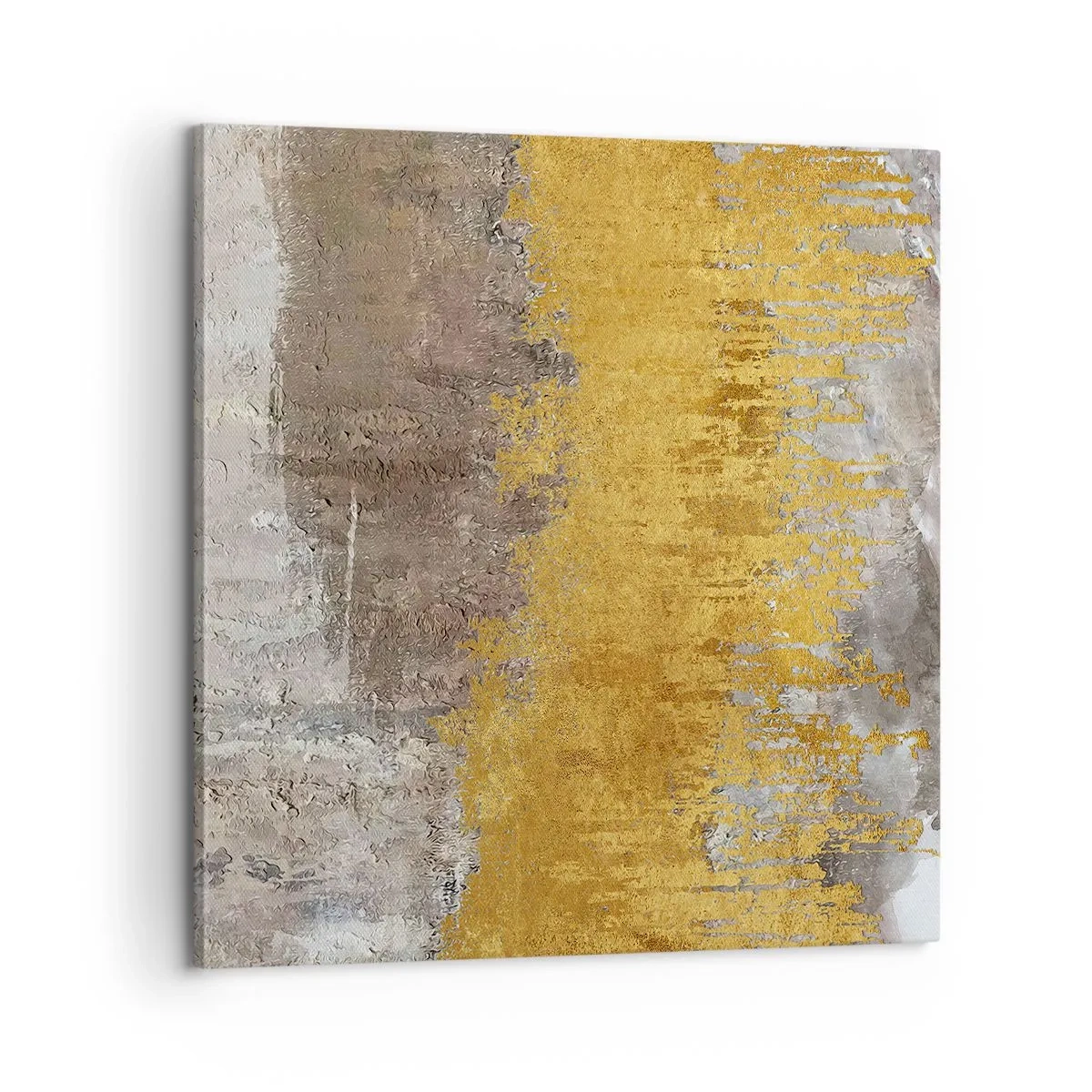 Bild auf Leinwand - Leinwandbild - Goldene Explosion - 60x60 cm